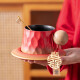 Cadeau de fiançailles de mariage haut de gamme Han Hui pour mariée, couple de mariée, amis, meilleur ami, souvenir pratique, ensemble de tasse H63 [rouge + bleu] coffre-cadeau