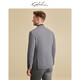Shachi mince en laine de laine de soie d'affaires de costume pour hommes veste de la veste de fleur micro-m micro-fin occidental de style mince de style mince gris 48