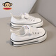 Paul Frank children's canvas shoes boys and girls classic sneakers mango head white shoes trendy casual shoes white size 27
