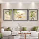 
Sense painting cream style living room decoration painting modern simple sofa background wall hanging painting Fulu triplet 2025 new mural JD13588 left and right 50*70 middle 90*70 crystal porcelain diamond-inlaid aluminum alloy gold frame