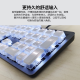 罗技（Logitech） K845 有线机械办公键盘 游戏电竞 朋克复古键盘外设电脑笔记本节日礼物 diy个性键帽 K845（青轴）+白巧克力键帽