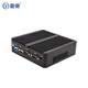 盈驰 微型工控主机双网口双串口嵌入式迷你工控机机器视觉全铝无风扇低功耗mini PC小型台式机电脑 N2830双核+2G+32G固态盘
