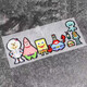 SpongeBob Pixel Mobile Aufkleber Pixel SpongeBob Cartoon Creative Car Aufkleber Pai Star Automotive Pixel Englisch kleiner Trompete 12x2,6 cm