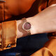 Julius Fashion Light Luxury Niche Watch Women's Mother of Pearl Quartz Waterproof Women's Watch 1421 Rose Gold