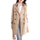 Aoduo windbreaker jacket for women 2025 new women's small mid-length spring and autumn coat AT3212 khaki M
