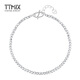 TTMIX shiny bouncy beads women's platinum bracelet pt950 platinum bracelet for girlfriend 5.5-5.7g 16+3cm thick 2.5mm