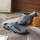 Luyiyahan Herren Schwein Käfigschuhe, Lochschuhe, zwei Strandschuhe, Hausschuhe, Sommerbeutel-Sandalen, Sandalen, Außensandalen, 3881 Grau 42