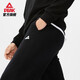 Peak fleece sweatpants men's autumn and winter new loose casual fleece warm leggings sweatpants trousers black L/175