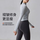 Gigt Jiji yoga wear long-sleeved women's fall and winter outer wear Pilates elastic sports fitness clothes