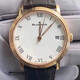 
[Second-hand 99 new] Blancpain classic series men's watch women's watch second-hand luxury watch smiling face moon phase watch recycling Clivia watch 42mm white belt 6630-3631-55B