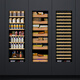 EREMITE JC235 household frequency conversion ultra-thin exterior door panel embedded red wine cabinet constant temperature and humidity wine cabinet air-cooled constant temperature and humidity cigar cabinet red wine and cigar all-in-one cabinet tea cabinet cold drink cabinet embedded constant temperature and humidity cigar cabinet/frequency conversion/external door 235L