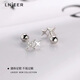 LnieerS999 Pure Silver Star Earrings for Women High-end Earrings 2025 New Hot Style No need to take off earrings when sleeping with pierced ears 999 Pure Silver Star Earrings