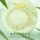 Bindao Ping An Buckle Bamboo Bracelet Girls Sterling Silver Light Luxury Niche Exquisite Rising Rise Hetian Jade Bracelet Birthday Gift