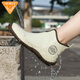 Very good rain boots, women's short rain boots, fashionable waterproof, non-slip, low-top water shoes, outdoor casual overshoes, rubber shoes JW228-1, beige 37