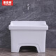 Lefit (lfte) bathroom ceramic wash mop pool balcony mop trough household Taiwan control large, medium and small mop basin courtyard mop pool 5058 basket water + faucet delivery to home