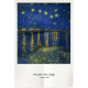 ROBTM entrance door curtain punch-free partition curtain home bathroom curtain kitchen half curtain Nordic Van Gogh oil painting American Van Gogh 14 customized 85 wide