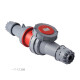 Hefeng IP67 Waterproof 63A125A Nylon Aviation Aviation Connector de enchufe 3 núcleo 4 cables 5 agujeros de alta potencia HFN-1342 63A Caón abierto de cuatro núcleos rojo