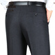 Classic car trousers for men in autumn and winter, thick middle-aged and free ironing loose high waist straight wool suit pants for middle-aged and elderly dad men's clothing 9908 rich gray 34 (2 feet 7)