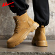 Huili Big Martin Boots 2024 Otoño e Invierno Nuevos Sports sin deslizamiento de senderismo al aire libre Boots de trabajo Men's Amarillo 42