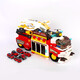 Yunya Track Alloy Auto Kinder Bildungspultingsplate Jungen Geburtstagsgeschenke 3-6 Jahre alte Jungen 2 Babys 5 Kinder 4 Kinder Sams gleiches Feuerkämpf