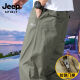 JEEP SPIRIT Middle-aged and Elderly Men's Casual Pants Slim Cotton Plus Size Straight Pants Summer Thin Sport Pants JEEP-HD9201 Octopus [Summer] Thin XL [140-160Jin [Jin equals 0.5 kg]]