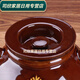 Baichunbao lard tank oil jar porcelain oil jar household old-fashioned ceramic oil jar with lid Chinese style kitchen water capacity 4Jin Jin is equal to 0.5 kg