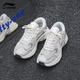 Li ning Sportschuhe 2025 Neu atmungsaktiv und gepolstert lässige Laufschuhe Autumn Mesh Mesh Soft Sout Herren Dad Schuhe Herrenmünzen grau 42