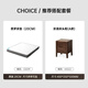 
Original solid wood bed bedroom double bed 1.5m x 2m small apartment oak walnut color high body + 10CM mattress L701G