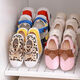 Right Guest Baby Shoe Storage Rack Shoe Rack Shoe Box Baby Shoe Cabinet Children's Shoe Box Large Capacity Cabinet Introspective Space [4 Separation] Shoe Rack Storage Rack DF-1477A