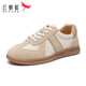 Red Dragonfly Spring and Autumn Women's Shoes Retro Ethical Training Shoes Versatile Casual Color Block Shoes WCB14225 meters/khaki 37