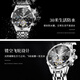 Olevs (Olevs) Chinesische Valentinstagsgeschenkwache für die mechanische Uhr für Männer vollautomatisch leuchtend wasserdichte Männer Uhr Multifunktion Hohlbohrer Männer Uhr Olevs-6621-Steel Strip Schwarz