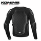 KOMINE SAFETY&INNOVATION越野摩托古风铠甲系列CE2级防摔全网眼高弹通风骑士护甲衣SK-844 黑色 S