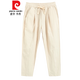 皮尔卡丹（pierre cardin）夏季薄款中国风大码棉麻九分裤男宽松亚麻休闲裤哈伦裤9分裤男裤 黑色 2XL