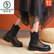 Holzspecker Marke Leder Martin Boots Sommer Dünnstil Damen-Mesh atmungsaktiv