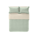 NetEase Yanxuan [Xinjiang Long Lumber Cotton] 60-piece four-piece set bed sheets and quilt covers pillowcase high-end high-density bed sheets dormitory student [60-piece soft light tribute satin] bean green beige white 1.2m bed three-piece set: suitable for 1.5mx2m quilt core