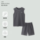 Modal Pure Cotton Pyjamas Herren-Casual Weste Shorts Anzug für sommer atmungsaktive Heimkleidung Großgröße Dünne Mehrfarbauswahl OMM13658 L