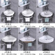 Linear Home triangular basin wall-mounted washbasin small apartment corner bracket fan-shaped mini washbasin household ceramic basin 25.5cm triangle basin + hot and cold faucet + square mirror
