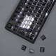 Belly spirit mk870pro blackberry side engraving mechanical keyboard Bluetooth wired wireless customized computer game silent office [three mode] Obsidian Pro + contour TTC fast silver axis V2 [trigger faster] 87 keys