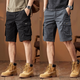 Lingkaqi American Retro Trendy Brand Tooling Shorts für Männer losen 2024 Sommer Neues Mehrfach-T-Fünf-Punkte-Hosen Casual Mid-Pant