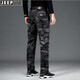 
Jeep (JEEP) casual pants for men's camouflage work pants for spring and autumn new loose straight pants multi-pocket men's trousers 9925 gray (thin style) L