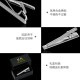 Ouyao new product men's simple silver metal business groom wedding fashion crystal professional security tie clip silver pattern