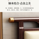 莱仕达新中式乌金木实木床主卧1.5米双人高端轻奢婚床YF9904 1.5气压床