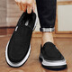 Chaussures pour hommes Jeep Printemps et automne léger respirant des chaussures de toile de pédale d'un pied Foot's Foot Sole Sole Casual Chores non glissa Lazy Driving Chaussures Black (Sports Taille) 41