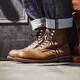 Madens Top -Layer 8111 Arbeitsstiefel Herrenschuhe echtes Leder Amerikaner Retro Outdoor Fallschirmjäger Stiefel Vintage Motorradstiefel Martin Boots Bienenwachs Farbe Madens Arbeitstiefel 41
