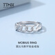 TTMIX live Mobius platinum ring women's fashion pt950 platinum ring adjustable 2.9-3.1g