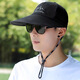 
High-end hat Men's summer baseball hat Outdoor sun hat Large brim fishing hat Mountaineering sun protection baseball cap Large brim (khaki) L size [can be worn to 60]