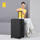 Horizon 8 (LEVEL8) Luggage Password Trolley Case Women's and Men's Checked Travel PC Case 26-inch Large Capacity Traveler Series Black