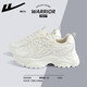 Warrior official sports shoes for women, autumn breathable running shoes, dad shoes, white shoes for women