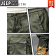 JEEP SPIRIT casual work pants for men in spring and autumn new loose wear-resistant pants for men trendy middle-aged and young men's trousers 679 khaki # model Regular 38 (recommended 180-190Jin [Jin equals 0.5 kg])