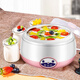 Quqiwu Joghurtmaschine für die Heimverwendung Vollautomatisch multifunktionales Mini High Borosilicat Glass Gallenblasen hausgemachte fermentierter Reiswein warmes Wasser, besonders für Isolierwasser (Stahlgallenblase) + Wasserpumpe + Abdeckung)